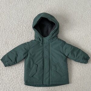 Mango Baby Green Hooded Jacket